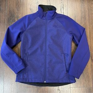 North face windwall hyvent jacket in purple SZ MED